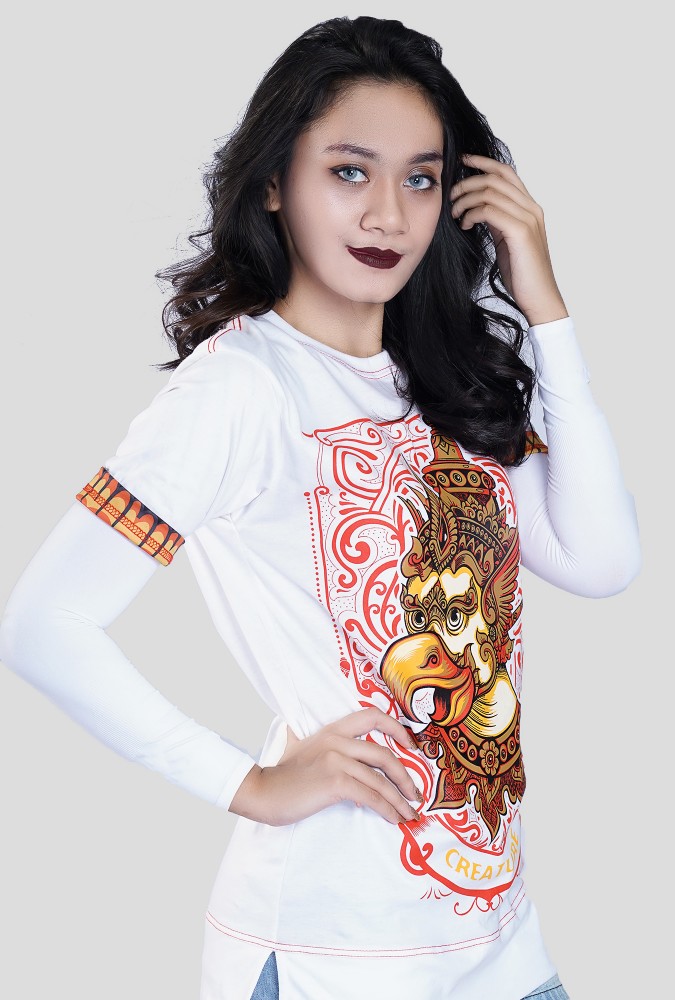 Garuda Sunday Born T-shirt Girl (White)