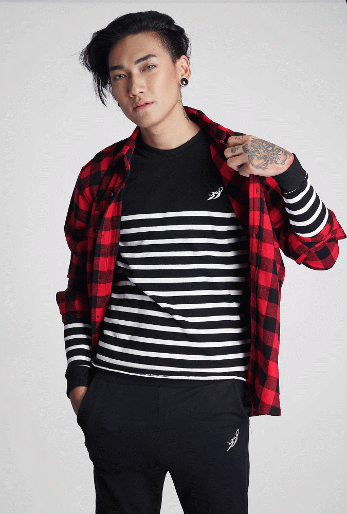 Flannel Black and Red Boy Shirt