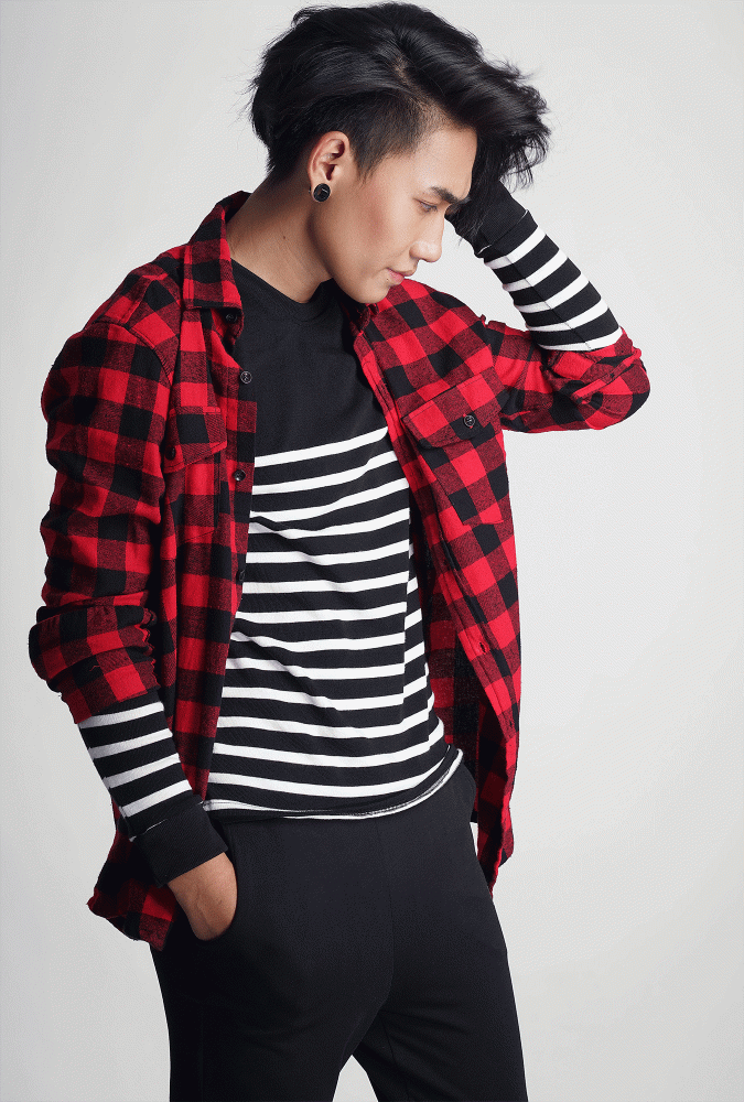 Flannel Black and Red Boy Shirt