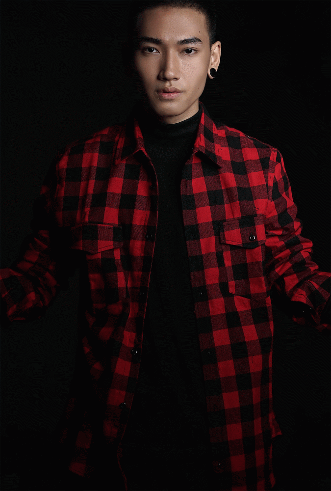  Flannel Black and Red Boy Shirt 