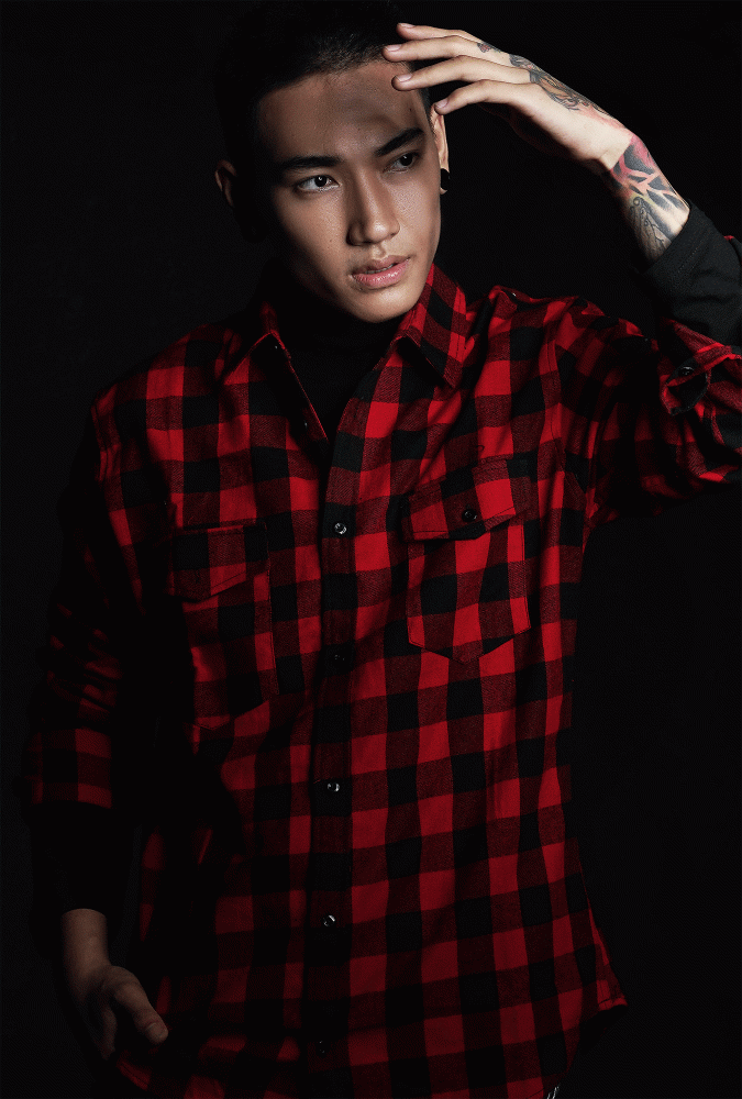  Flannel Black and Red Boy Shirt 