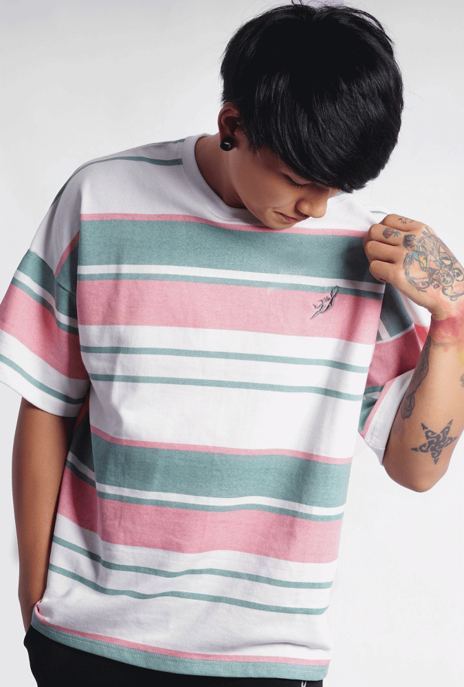  Oversized premium loop cotton T-shirt