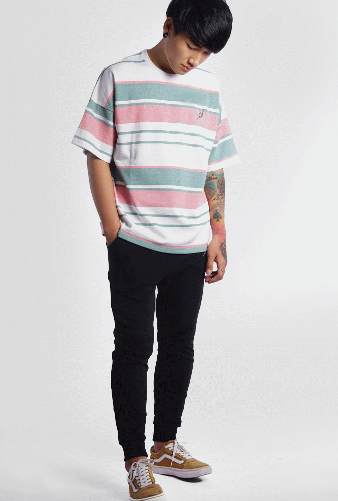  Oversized premium loop cotton T-shirt