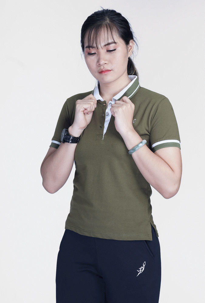 Basic Army Green Polo Shirt