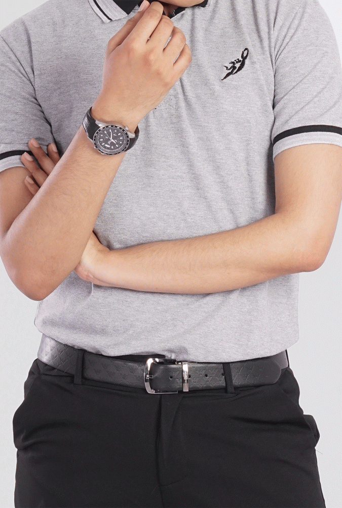 Basic Gray Polo Shirt