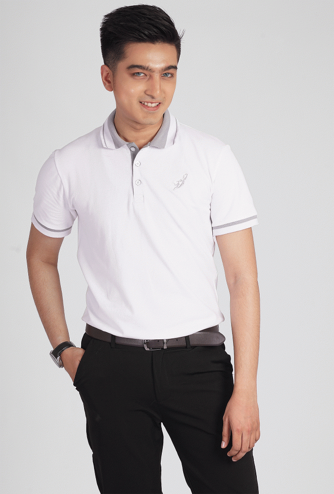 Basic White Polo Shirt