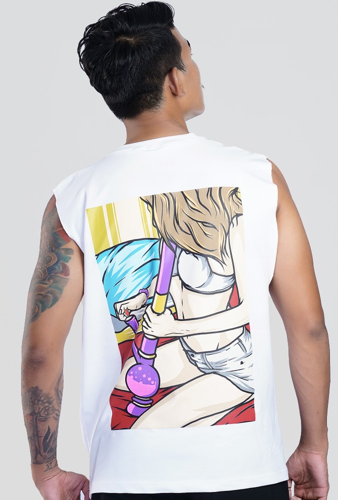 Mary Jane Boy Tank Top (White) Design 1