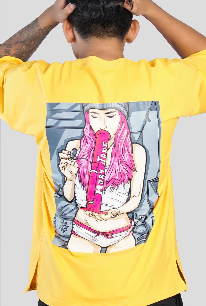 Mary Jane Boy Tshirt (Yellow) Design 2