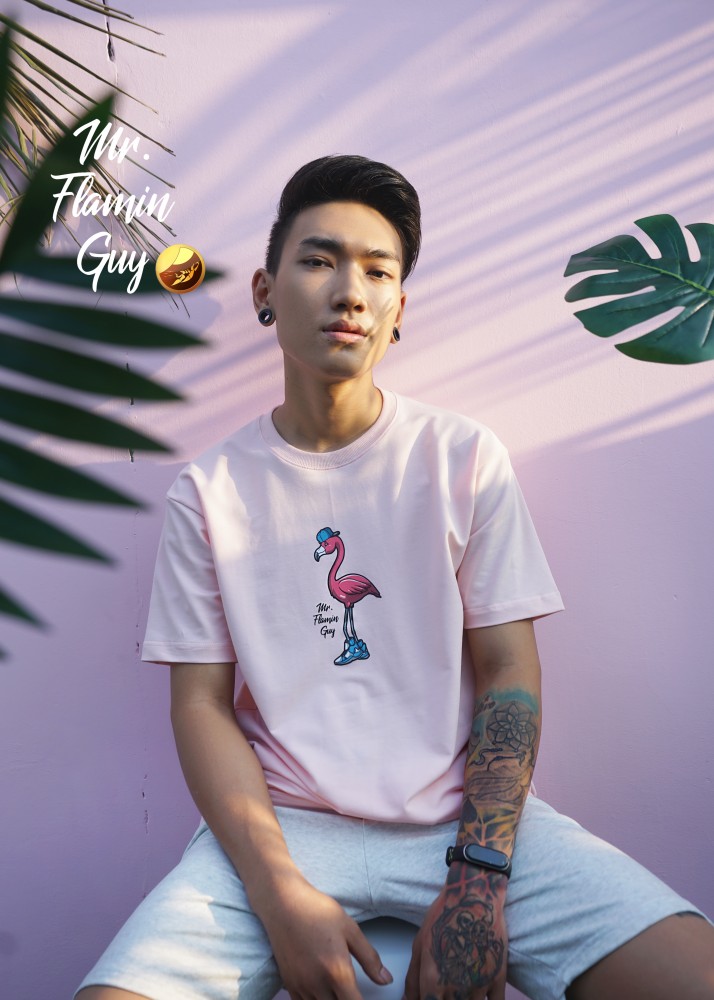 Flamingos Loose Fit Tshirt